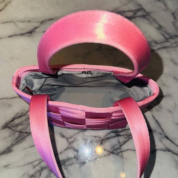 Bubblegum Pink The Original Seatbelt Bag Small Tote Bag Handbag 10"x8"x4" Kawaii - Picture 8 of 11